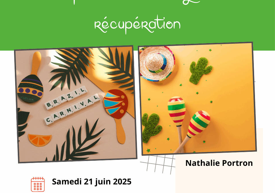 Atelier 21 juin- Confection d’instruments musique zéro déchet