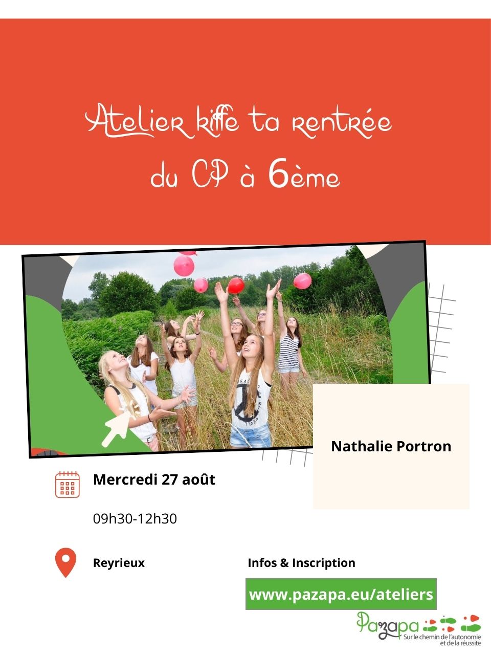 Atelier kiffe ta rentrée du CP à la 6ème