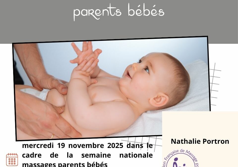 Atelier sensibilisation massages parents bébé
