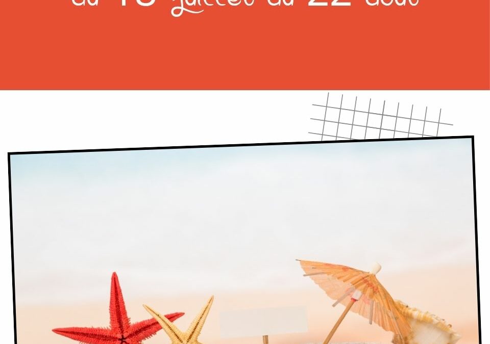 Vacances été 2026