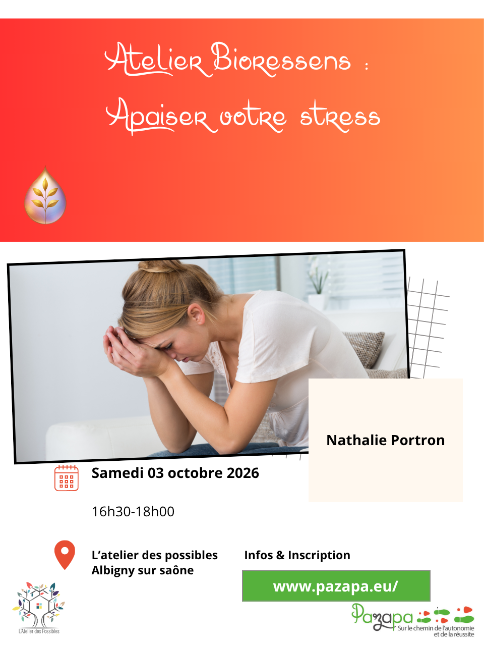 Atelier Bioressens Apaiser votre stress