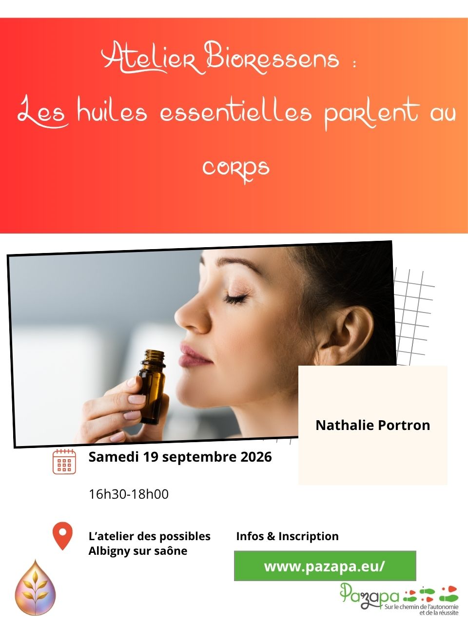 Atelier Bioressens : Les Huiles essentielles parlent au corps
